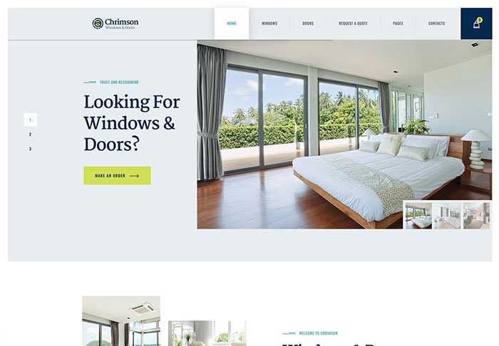 Chrimson | Windows & Doors Services WordPress Theme